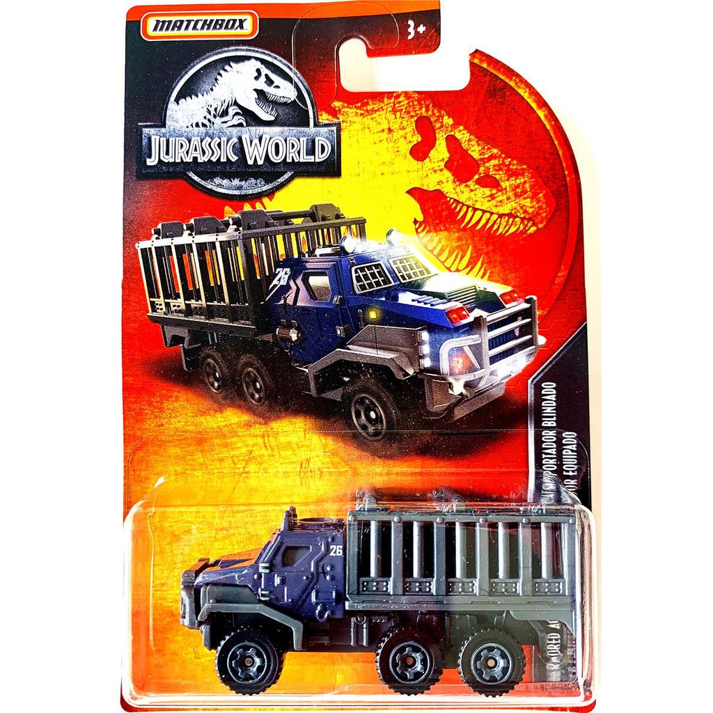 Xe mô hình Matchbox Jurassic World Armored Action Transporter GDN94