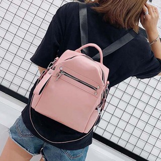 Balo da mềm màu hồng đa chức năng