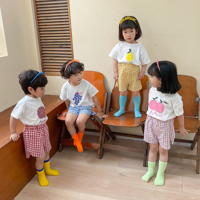 Set Áo Thun Tay Ngắn + Quần short Dễ Thương Cho Bé