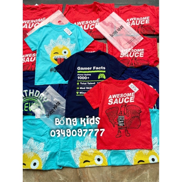 Áo Phông Bé Trai In Chữ Place