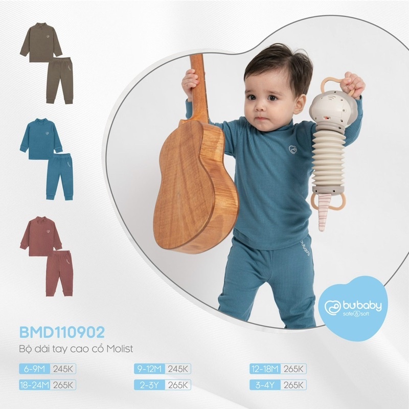 BU Baby - Bộ dài tay Bu Molist
