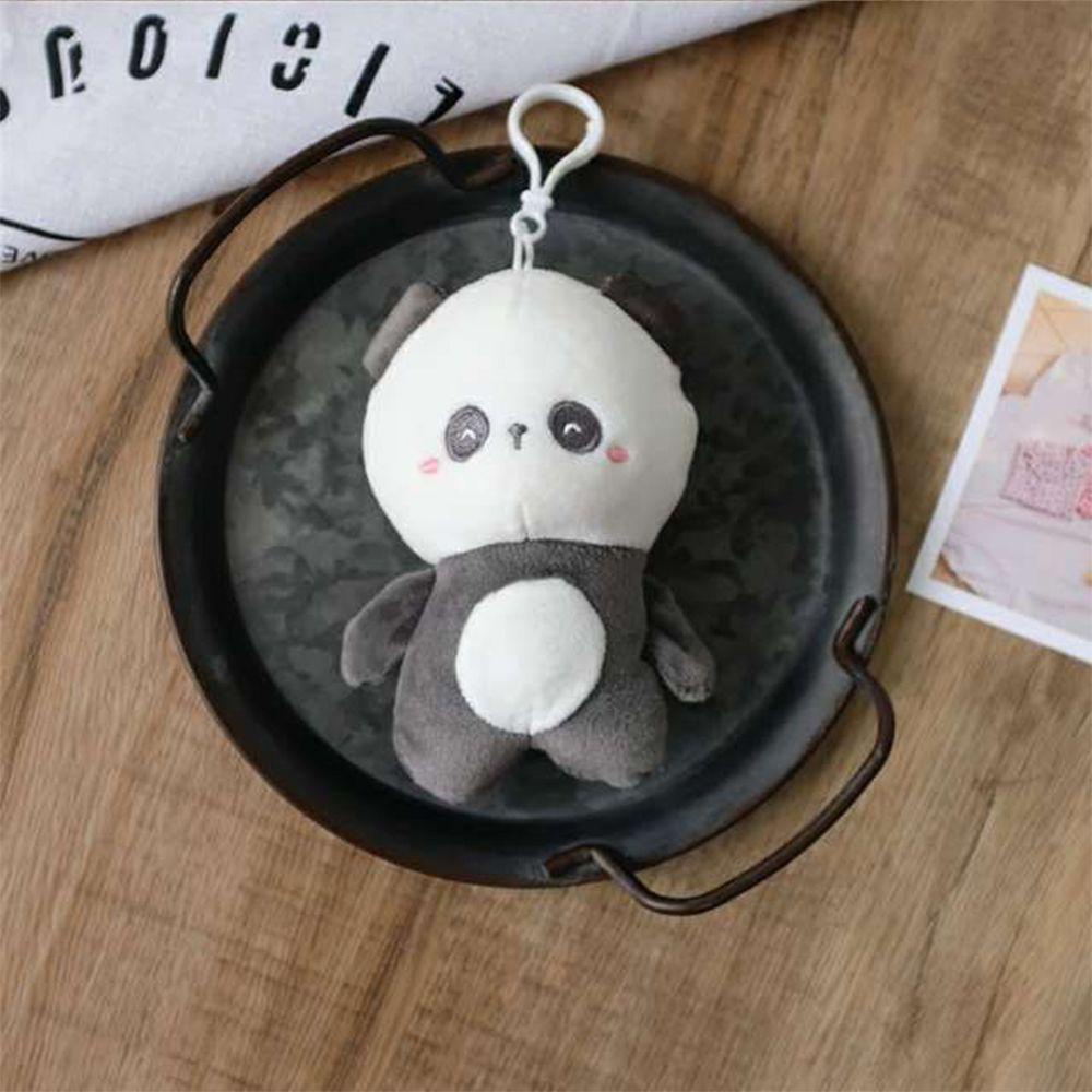 Móc Khóa Hình Khủng Long / Gấu Trúc Nhồi Bông Mềm Mại Phong Cách Hàn Quốc Dễ Thương