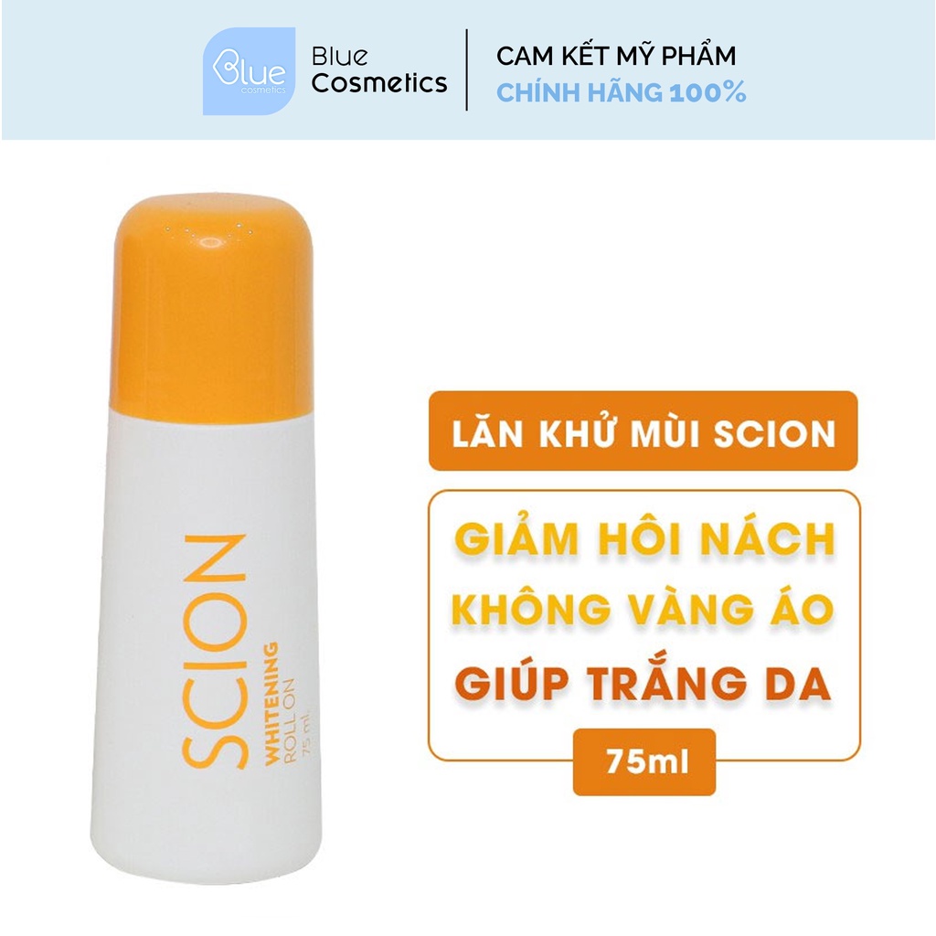 Lăn khử mùi Scion Nuskin 75ml ngăn mùi hôi nách không làm ố quần áo, làm sáng vùng da dưới cánh tay