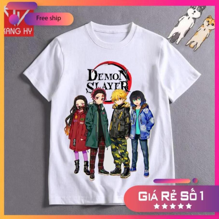 SALE- (HOT) Áo Thun Anime Kimetsu no Yaiba mới Vải Cotton 4 chiều F119  - ADT Store - BIBO STORE