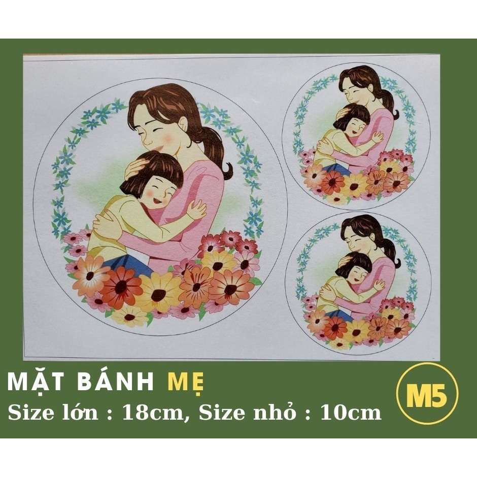 Giấy gạo trang trí bánh chủ đề Ngày Phụ Nữ