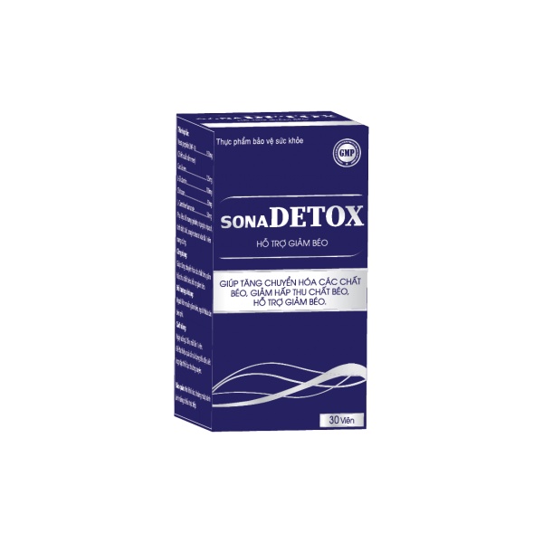 Viên Uống Giúp Tăng Chuyển Hóa Chất Béo Hỗ Trợ Giảm Cân Sona Detox - Lọ 60 viên