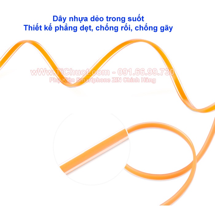 Cáp HOCO UPL08 2in1 Light.ning &amp; MicroUSB Đầu Bọc Nhôm Có LED Báo Sạc
