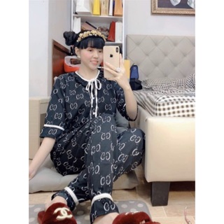 Đồ bộ mặc nhà, pijama lụa cao cấp