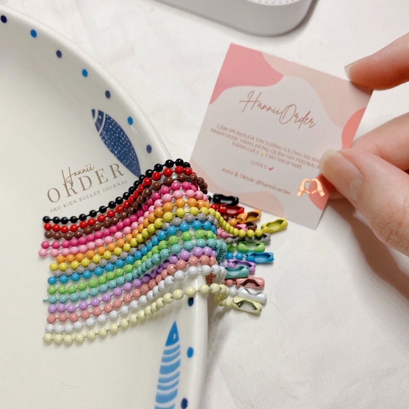 Móc khoá viên bi nhiều màu sắc