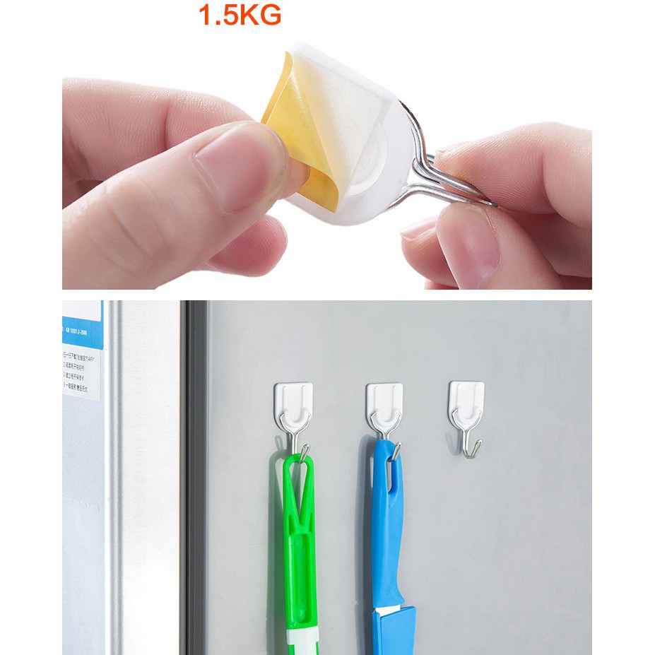 Bộ 12 móc dán tường cao cấp