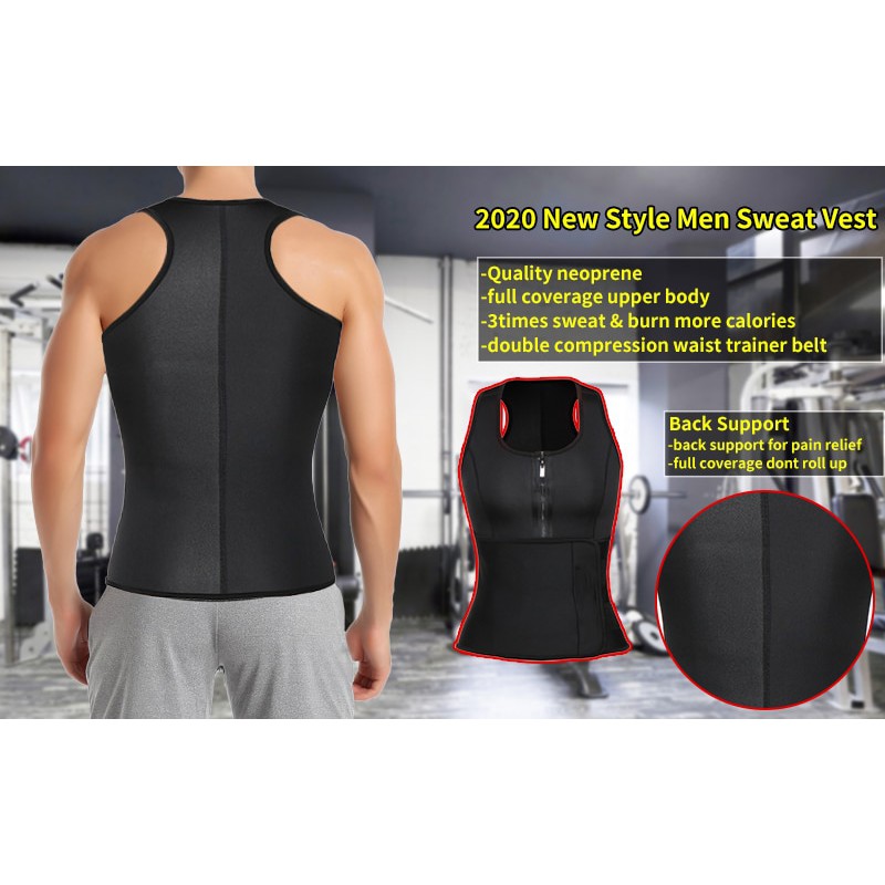 Áo Ba Lỗ Neoprene Đốt Mỡ Thừa Giảm Cân Cho Nam 85614895