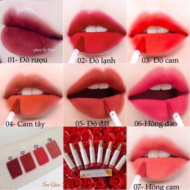 Son siêu lỳ Quin- Không Chì- Không thuỷ ngân- Dành cho bà bầu ( Sale lô son con trai làm rách vỏ) | BigBuy360 - bigbuy360.vn