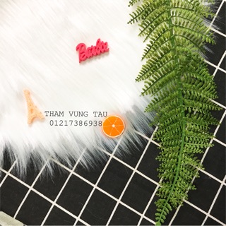 Thảm vãn canvas caro [đen]