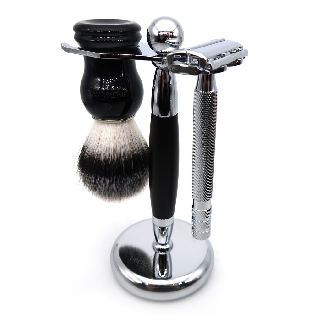 Giá đỡ Ubersuave Clear Acrylic Drip Stand For Brush And Razor