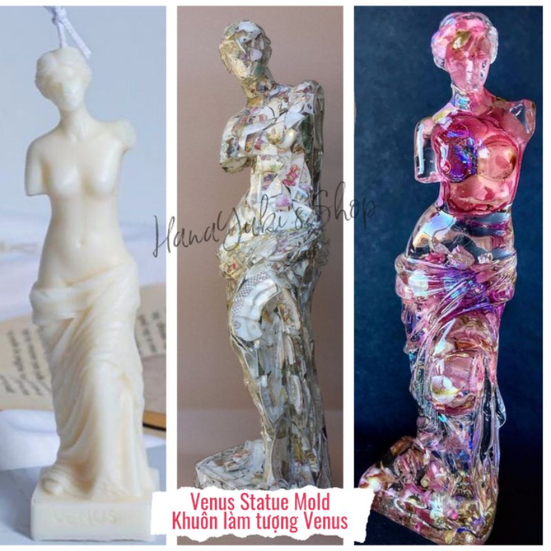 Khuôn tượng nữ thần Venus - Venus Statue Mold - sử dụng trong thủ công Resin, Jesmonite, Candle, Soap Handmade