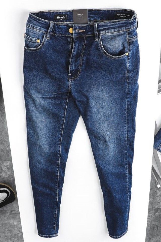 Quần dài jean nam Chocolate Slim(02) -Xanh navy