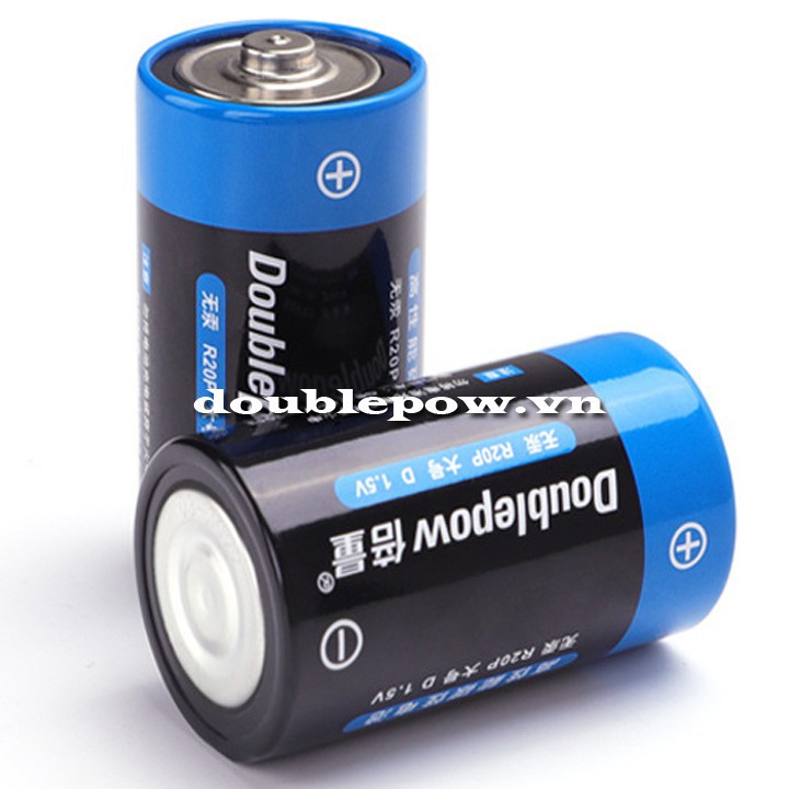 Pin khô size D pin đại Doublepow hàng chính hãng dùng cho bếp gas, đài, đèn, đồng hồ cây