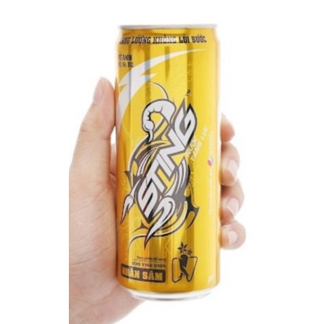 1 lon nước tăng lực sting vàng 330ml