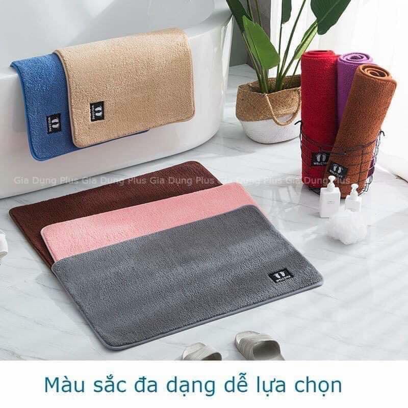 Thảm lau chân mềm mượt thấm hút tốt kích thước 40cm x 60cm