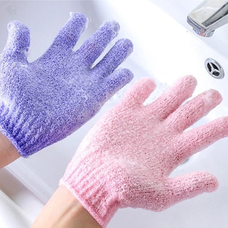 Găng Tay Tắm Mát Xa Tẩy Tế Bào Chết Bằng Nylon Tạo Bọt Thoải Mái Làm Sạch Sâu Cho Da Lưng/Toàn Thân