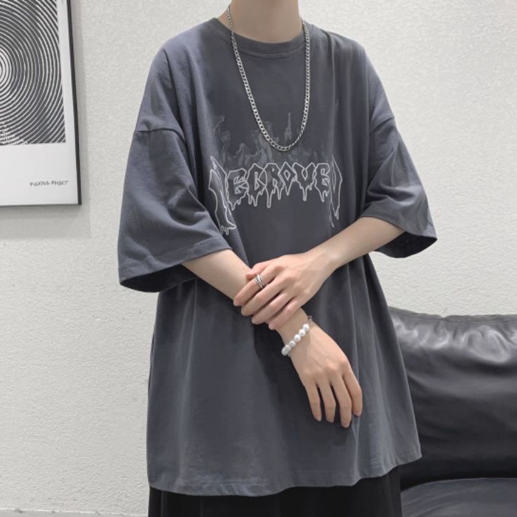 Áo phông nam form rộng Unisex, Áo thun basic Oversize chất cotton phong cách đường phố Hàn Quốc TRACHIP