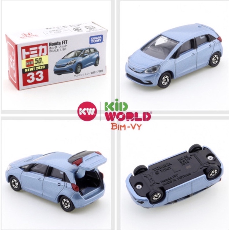 Xe mô hình Tomica Box Honda Fit. MS: 888. Tỷ lệ 1:61.