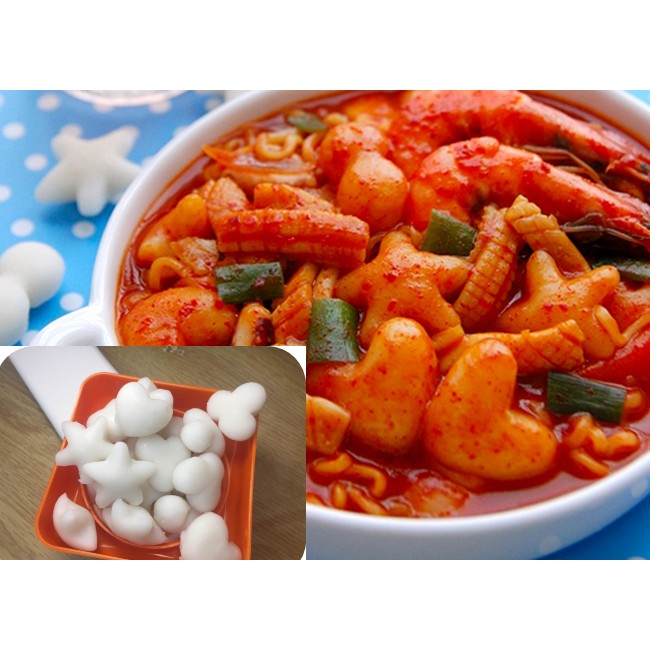 500G TOKBOKKI HÌNH HOA SAO TIM
