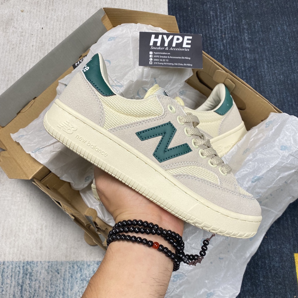 Giày New Balance Pro Court Beige Green - NB Pro Xám/Xanh Lá - Hype Sneaker | Phiên bản 1:1 chuẩn