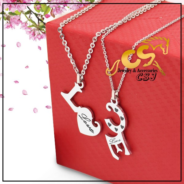 DÂY CHUYỀN CẶP ĐÔI INOX CHỮ LOVE MC231 - siêu đẹp chuẩn thời trang