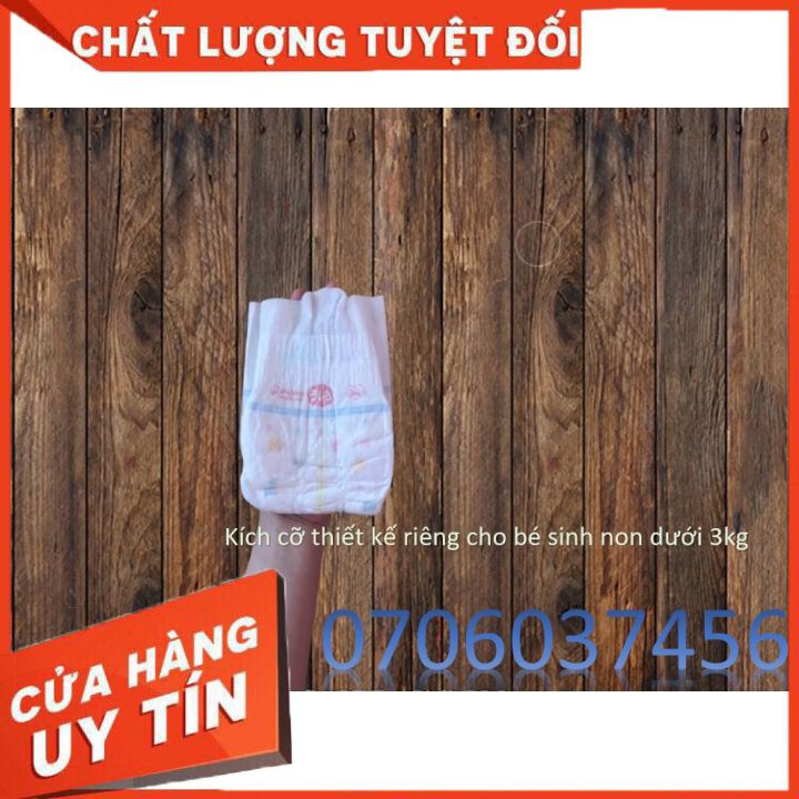 Tã dán Moony trẻ sinh non bịch 30 miếng ⚡𝙎𝘼𝙇𝙀⚡ thiết kế riêng cho bé từ 600-3000g, mềm mại, thông thoáng