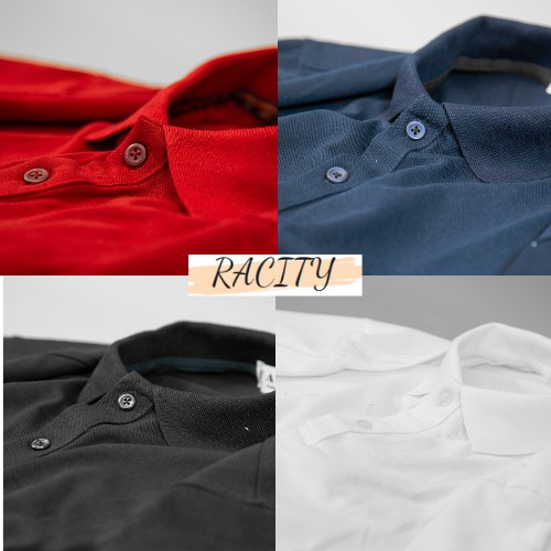 Áo Thun Nam Trơn Tay Ngắn có cổ bẻ đẹp Polo Nam cao cấp chất cotton RACITY AT01 | BigBuy360 - bigbuy360.vn