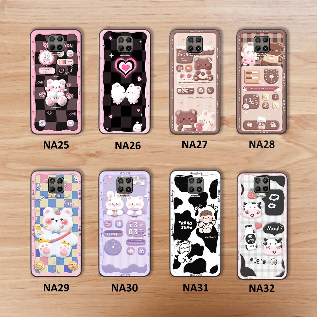 Ốp lưng Vsmart Aris / Aris Pro in hình gấu cute,bò sữa 3D cute dễ thương