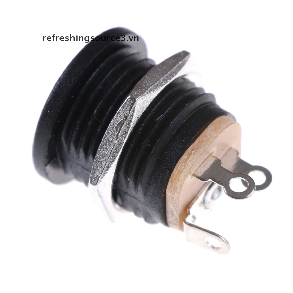 Set 10 Đầu Cắm Nguồn DC 022 2.1x5.5 mm PCB Chuyên Dụng Đen