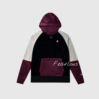 Chính hãng | áo hoodie champion velour pullover hoodie purpule | fearlous.vn