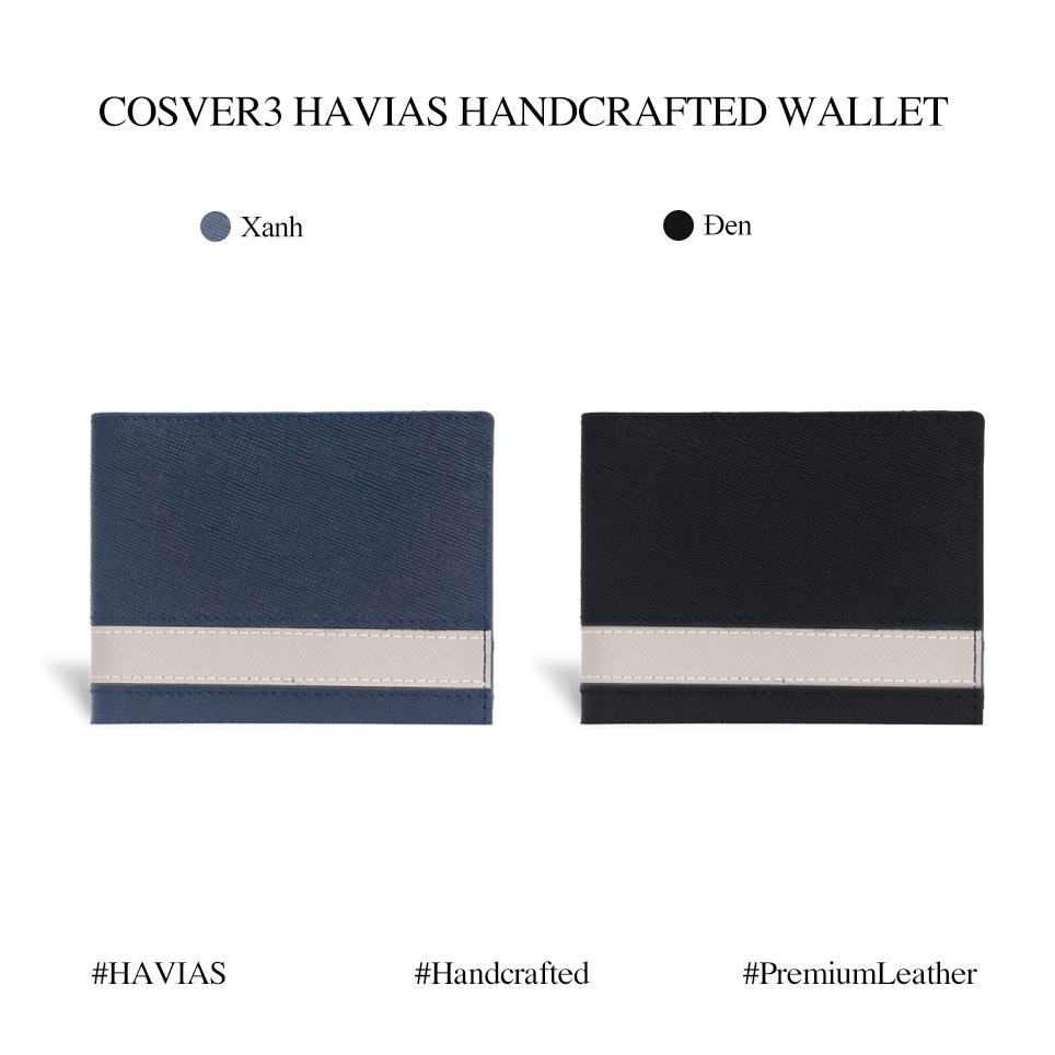 Ví Cosver3 Handcrafted Wallet HAVIAS Đen