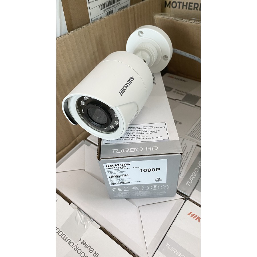 (Cần có thợ lắp đặt) Camera thân trụ HIKVISION TVI 2MP DS-2CE16B2-IPF | BigBuy360 - bigbuy360.vn