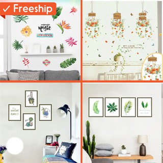 | combo | 4 mẫu decal hoa lá