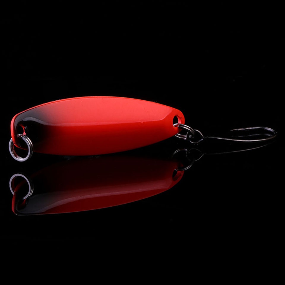 Bộ 5 miếng mồi câu cá bằng đồng 37mm / 30mm với móc đơn cho cá vược cá hồi