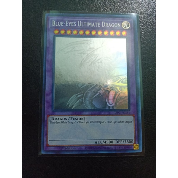 Thẻ bài Yugioh Blue Eyes Ultimate Dragon Ghost Rare TCG