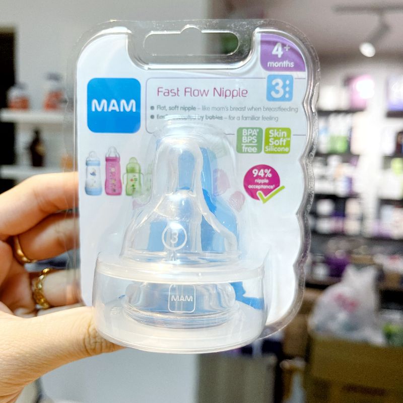 Núm ti thay thế bình sữa MAM