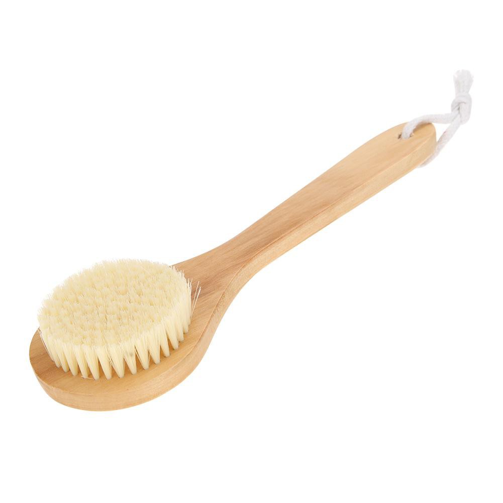 【Cash On Delivery】JK H&L Wooden Handle Bristle Bath Brush Shower Massage Exfoliating Body Brushes Muswanna