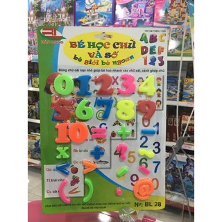 [FREESHIP] BỘ ĐỒ CHƠI CHỮ VÀ SỐ BL28 CHO BÉ