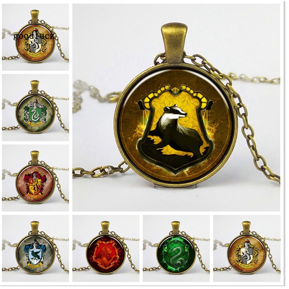 Dây chuyền hợp kim phối mặt phong cách Vintage chủ đề phim Harry Potter