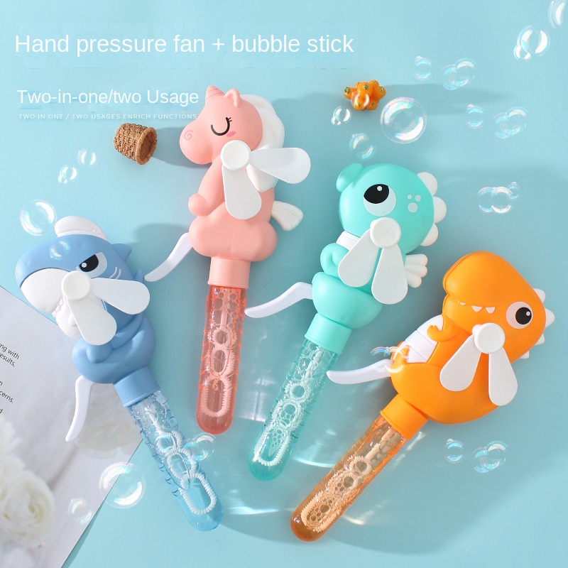 Quạt Thổi Bong Bóng mini Cầm Tay Cho Trẻ Em Chơi Mùa Hè