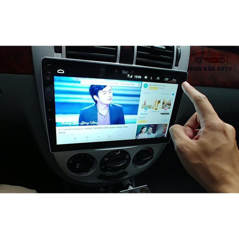 Bộ màn 10 inch Android cho xe CHEVROLET LACETTI, đầu dvd ô tô tích hợp camera lùi, cam hành trình, màn hình xe Lacetti