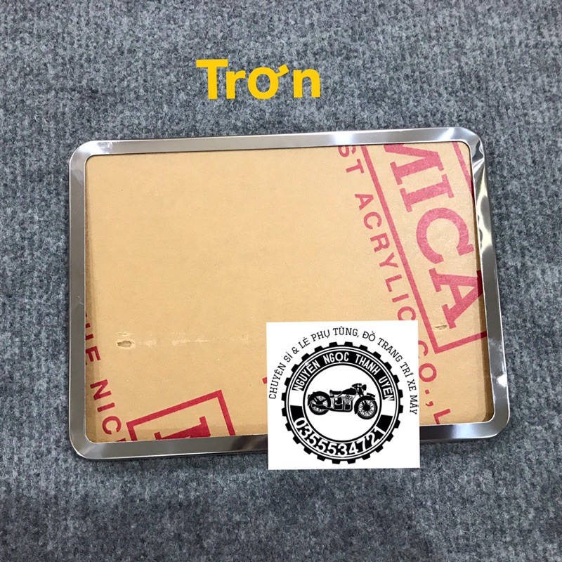 KHUNG BẢN SỐ XE MÁY INOX