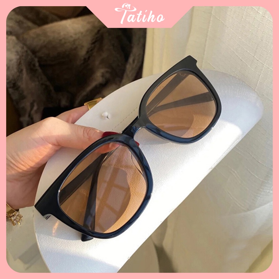 Kính Mát (Kính Râm) Hình Vuông Gọng Nhựa Phong Cách Hàn Quốc - Tatiho - Mã MK036