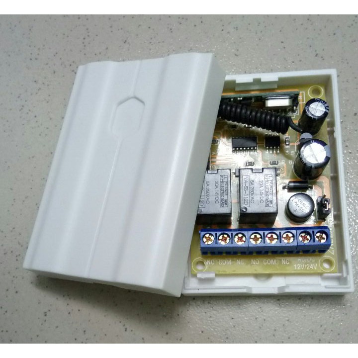 Module điều khiển hai relay điện áp 12V24V ACDC RF 433 tích hợp đảo cực xem mô tả