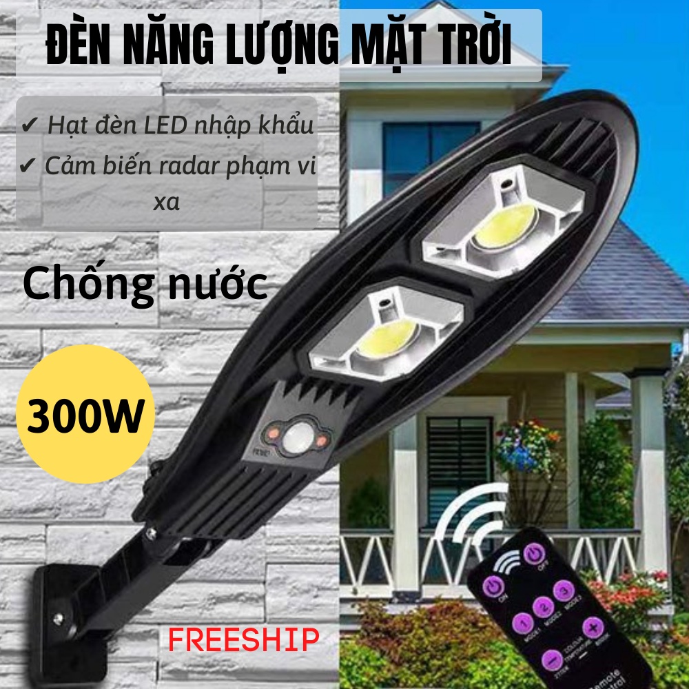 Đèn năng lượng mặt trời, đèn sân vườn cảm biến chuyển động, có điều khiển từ xa NANALI STORE
