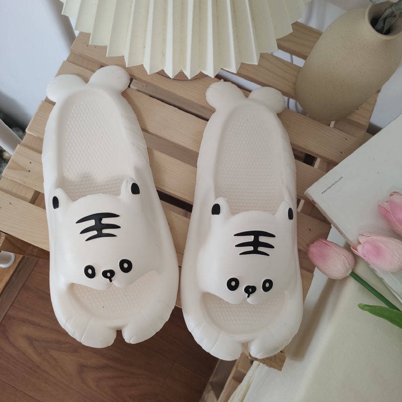 Dép hoạt hình Dép Đi Trong Nhà Tắm Chống Trượt Họa Tiết Hổ Dễ Thương